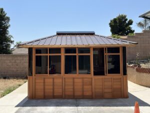 Atlantic 12'x14 with brown metal roof
