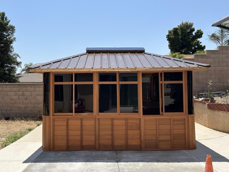 Atlantic 12'x14 with brown metal roof